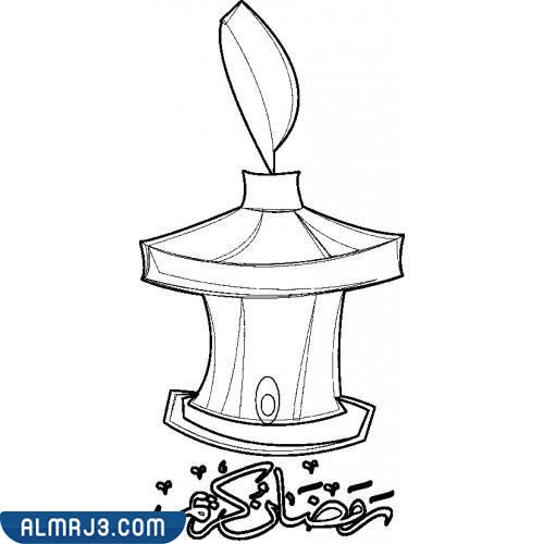 رسومات فانوس رمضان للتلوين جاهزة للطباعة