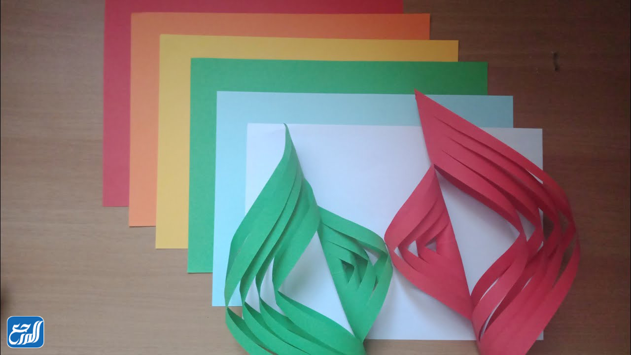 صور مجسمات زينة رمضان بالورق الملون