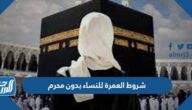 شروط العمرة للنساء بدون محرم  2025