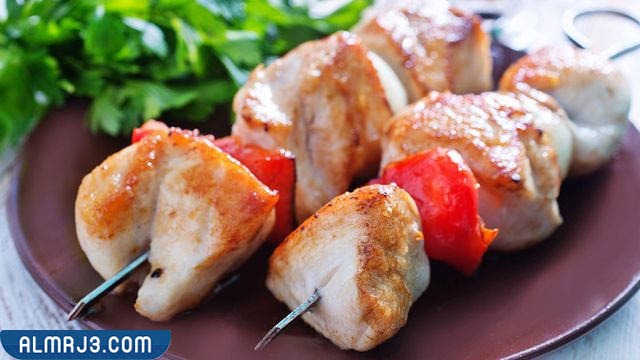 شيش طاووق الدجاج بالفرن