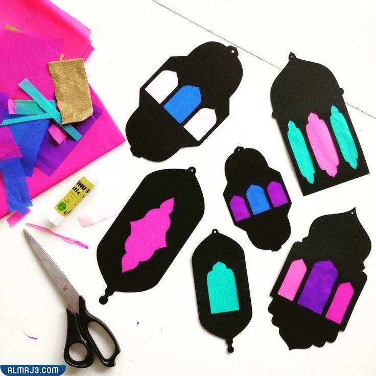 صناعة فانوس رمضان بالورق