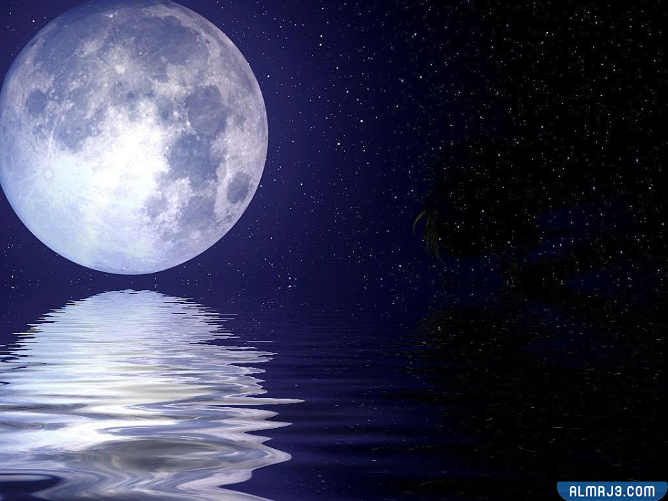صور خلفيات القمر والبحر والنجوم
