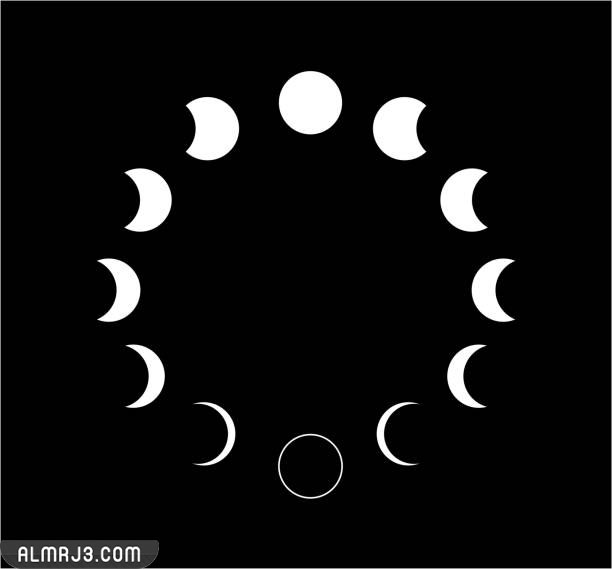 صور خلفيات روعة للقمر أبيض وأسود