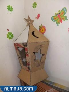طريقة صنع الفانوس من الكرتون