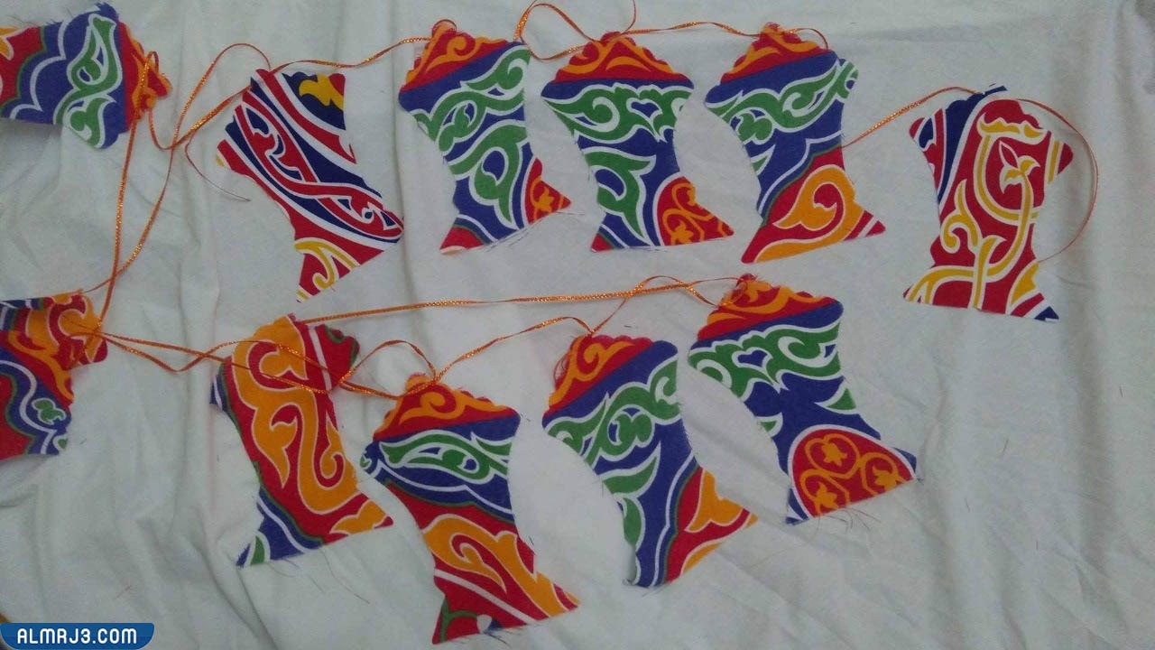 طريقة عمل زينة رمضان بالقماش