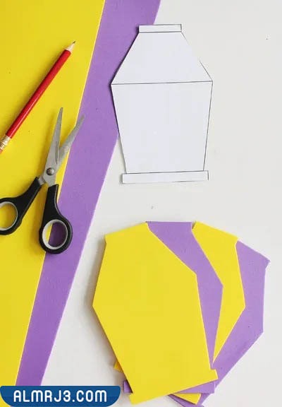 طريقة عمل فانوس رمضان بالفوم 1