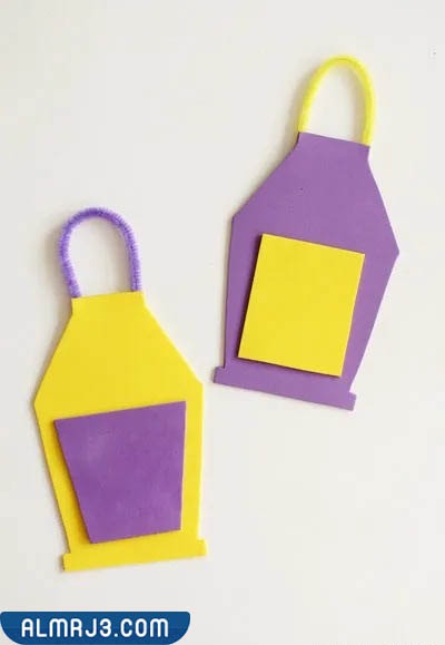 طريقة عمل فانوس رمضان بالفوم 3