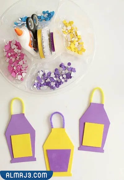 طريقة عمل فانوس رمضان بالفوم 4