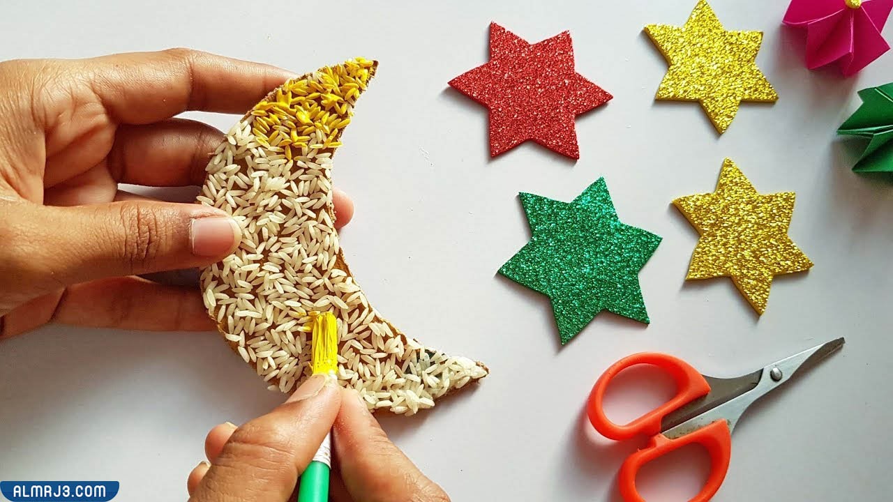 عمل زينة رمضان بالورق في المنزل