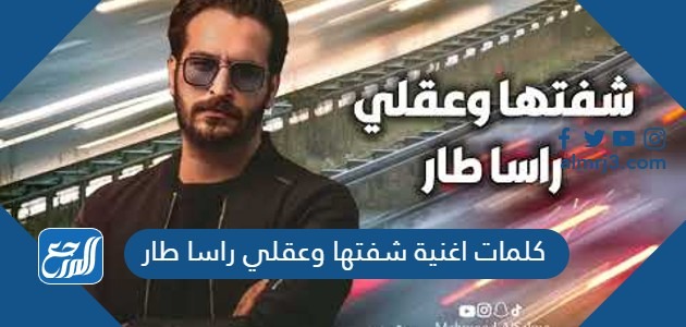 كلمات اغنية شفتها وعقلي راسا طار