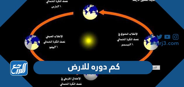 كم دوره للارض