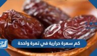 كم سعرة حرارية في تمرة واحدة