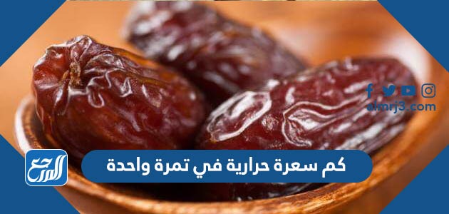 كم سعرة حرارية في تمرة واحدة