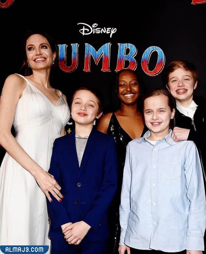 كم عدد ابناء انجلينا جولي بالتبني