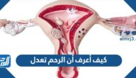 كيف أعرف أن الرحم تعدل