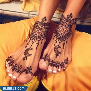 نقش حناء كثيف