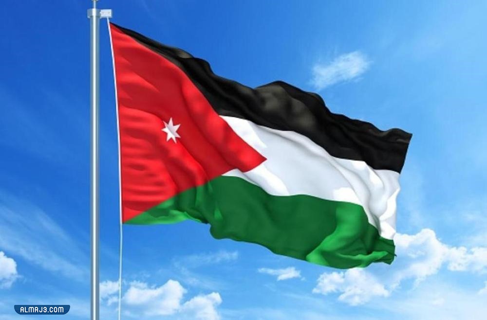 كم رأس على العلم الأردني؟