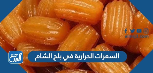 السعرات الحرارية في بلح الشام