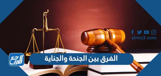 الفرق بين الجنحة والجناية