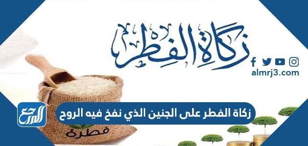 هل تجب زكاة الفطر على الجنين الذي نفخ فيه الروح