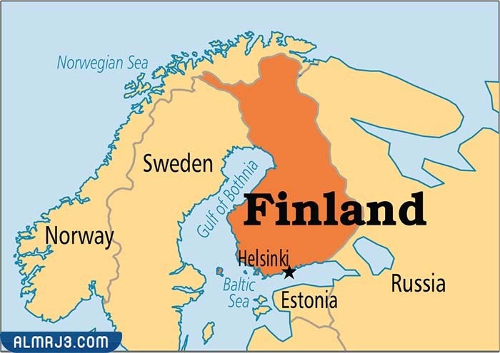 فنلندا على الخريطة