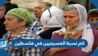 كم نسبة المسيحيين في فلسطين 2022