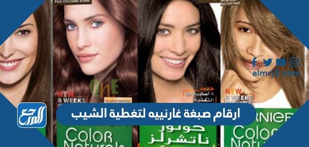 ارقام صبغة غارنييه لتغطية الشيب 2026 بالصور