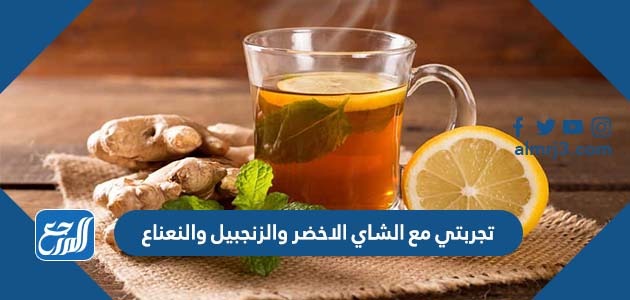 تجربتي مع الشاي الاخضر والزنجبيل والنعناع
