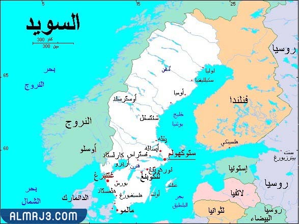 خريطة مملكة السويد