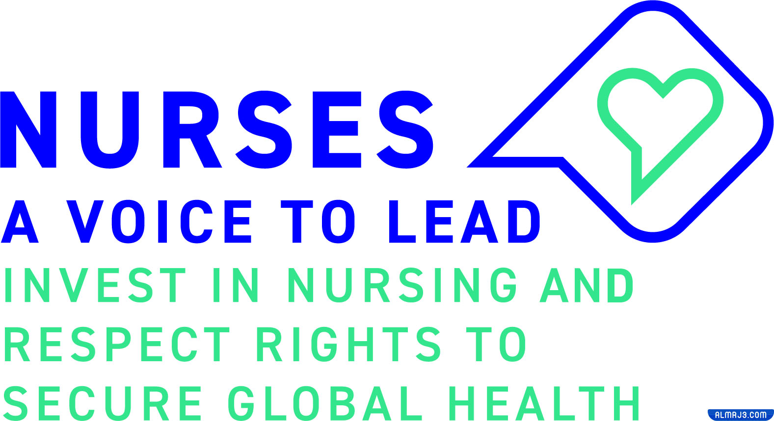 شعار اليوم العالمي للتمريض 2022 مفرغ