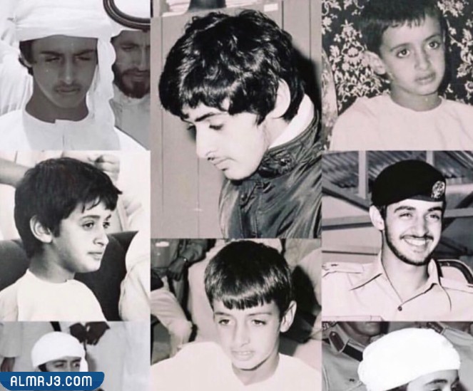 صور الشيخ محمد بن زايد وهو صغير