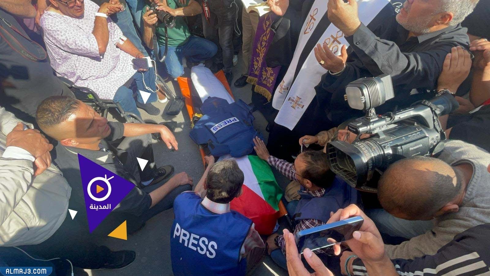 صور تشيع جثمان الصحفية شيرين أبو عاقلة