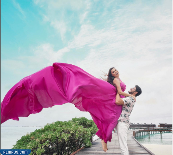 صور زفاف كريم ديب ولين ابو شعر في المالديف