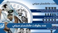 كم عدد بطولات مانشستر سيتي في تاريخه