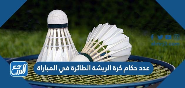 عدد حكام كرة الريشة الطائرة في المباراة