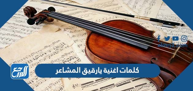 كلمات اغنية يارقيق المشاعر مكتوبة