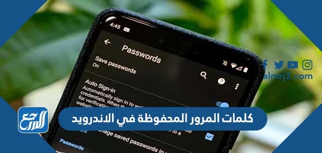 كلمات المرور المحفوظة في الاندرويد