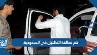 كم مخالفة التظليل في السعودية والحالات المسموح بها كم مخالفة التظليل في السعودية والحالات المسموح بها