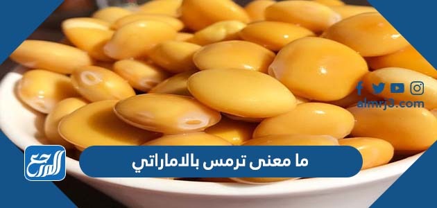 ما معنى ترمس بالاماراتي