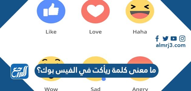 ما معنى كلمة ريأكت في الفيس بوك؟