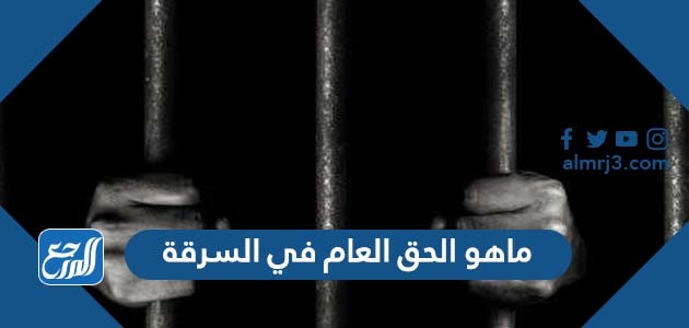 ماهو الحق العام في السرقة