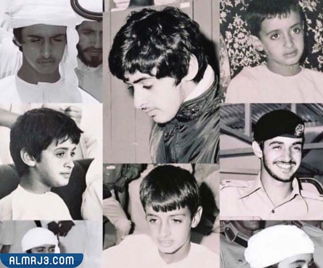 محمد بن زايد وهو صغير