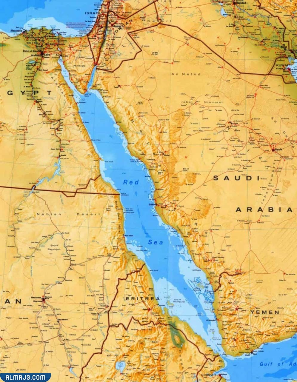 اهم المدن التي تقع على البحر الاحمر