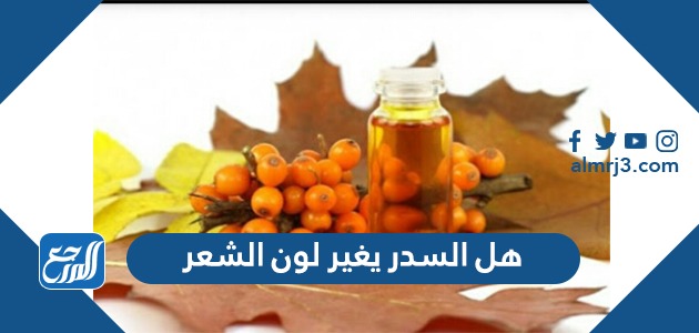 هل السدر يغير لون الشعر