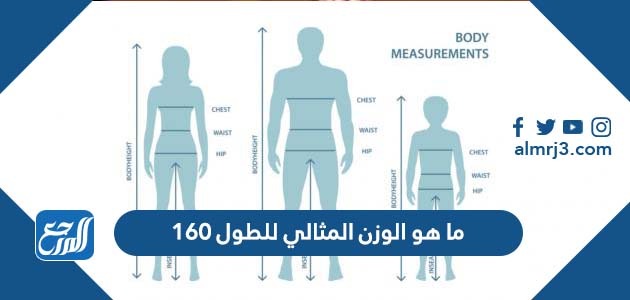 هو الوزن المثالي للطول 160
