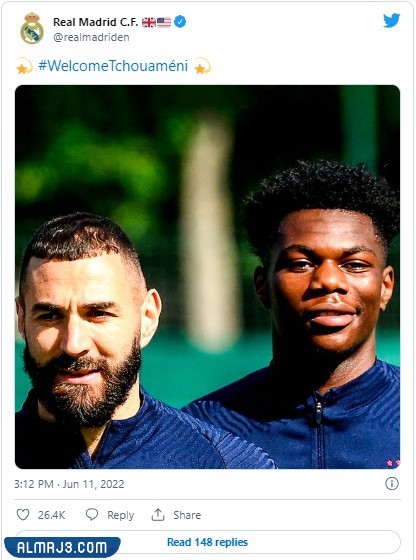 تكلفة عقد تشواميني مع ريال مدريد