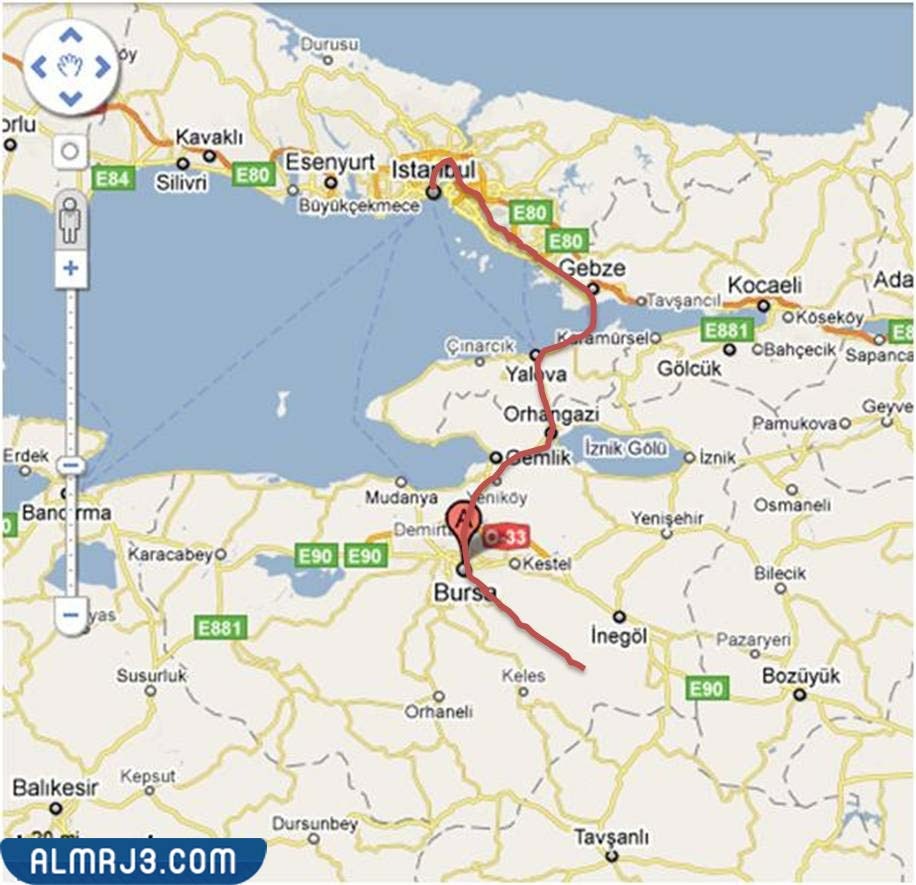 كم تبعد طرابزون عن اسطنبول؟