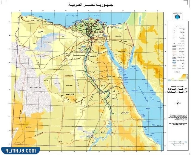 خريطة مصر 2021