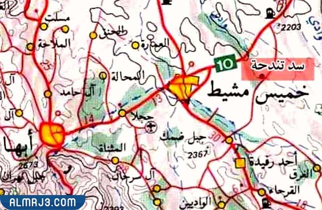 تندحة اين تقع على الخريطة