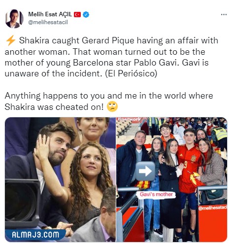 حقيقة انفصال شاكيرا وبيكيه بسبب والدة جافي